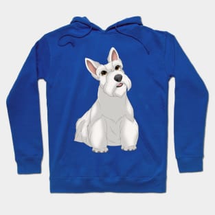 White Scottish Terrier Dog Hoodie